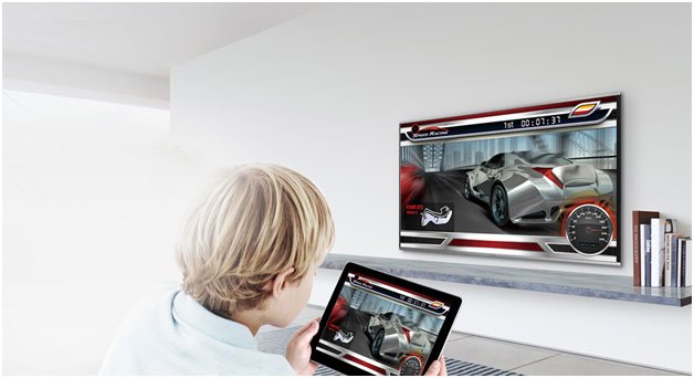 Công nghệ Swipe & Share Kết nối tivi với điện thoại