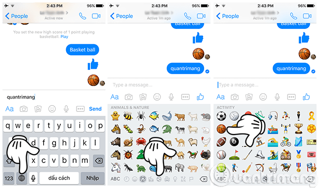 Mở Basket Ball trên bàn phím