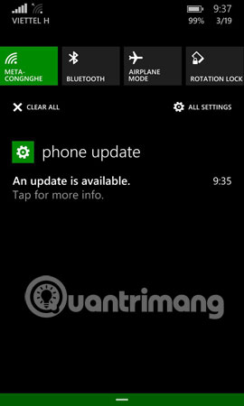 Hoàn thành nâng cấp Windows 10 Mobile Cách nâng cấp Windows 10 Mobile cho Windows Phone