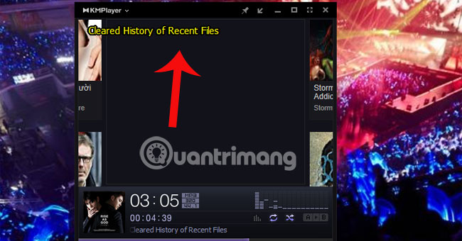 Hướng dẫn xóa lịch sử trong KMPlayer