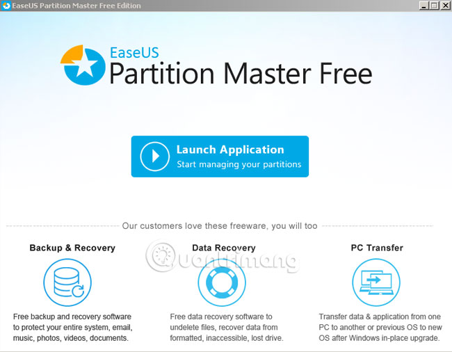 EaseUS Partition Master Free Edition
