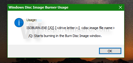 Thủ thuật burn file ISO từ Command Prompt trên Windows 10