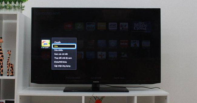 Gỡ bỏ ứng dụng trên tivi Smart Samsung