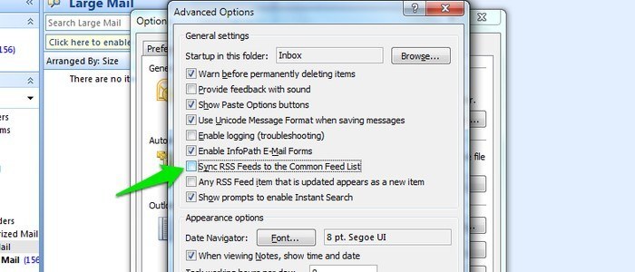 Sync RSS Feeds to the Common Feed List