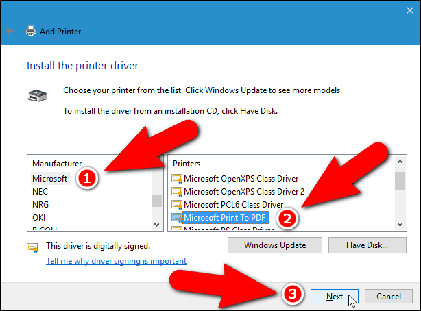 Use the driver that is currently installed