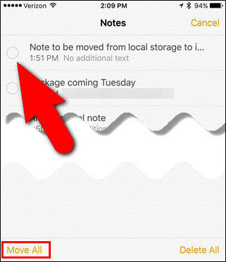 Hướng dẫn di chuyển Note từ OnMyiPhone sang iCloud