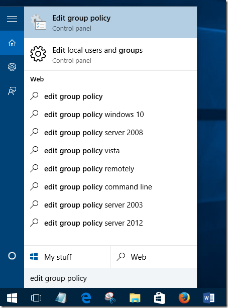 Edit Group Policy 