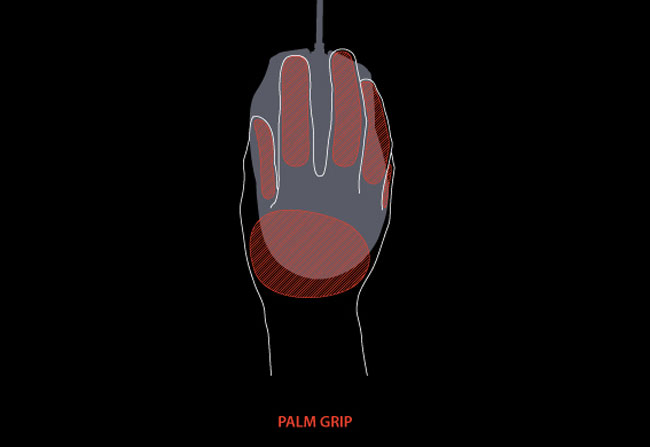 The Palm Grip - đặt cả lòng bàn tay lên chuột Cầm chuột như thế nào để đảm bảo xương khớp