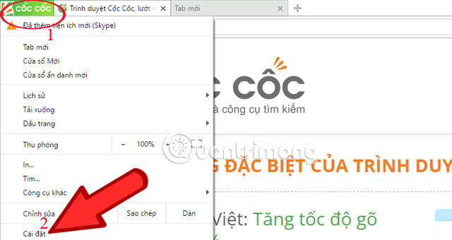 Cách chụp ảnh website trên trình duyệt Cốc Cốc