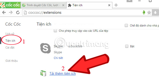 Cách chụp ảnh website trên trình duyệt Cốc Cốc
