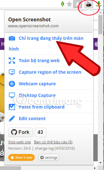 Cách chụp ảnh website trên trình duyệt Cốc Cốc