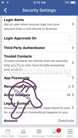 Vô hiệu hóa Facebook nhưng vẫn gửi Messnger