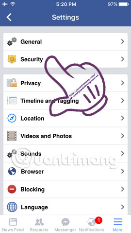 Vô hiệu hóa Facebook nhưng vẫn gửi Messnger