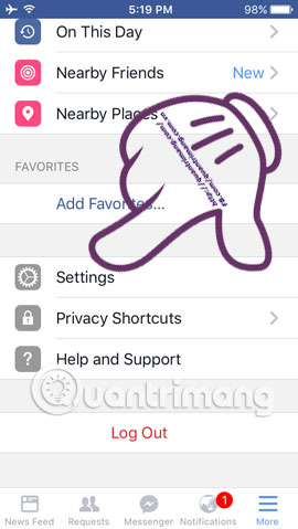 Vô hiệu hóa Facebook nhưng vẫn gửi Messnger