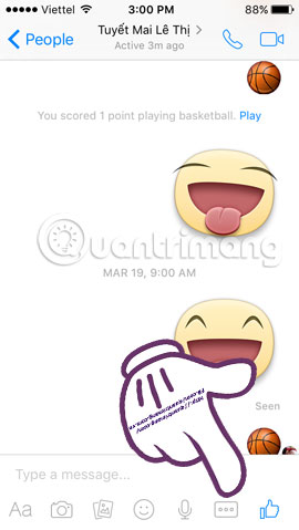 Chia sẻ file Dropbox qua Facebook Messenger