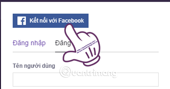 Đăng nhập Facebook Khi đã hoàn thành đúng phần nhập mã Capcha, nhấn vào phần Đăng ký để hoàn thành quá trình tạo tài khoản.