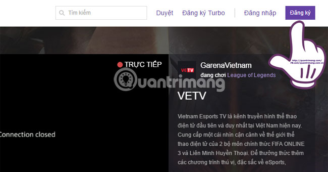 Đăng ký tạo tài khoản Twitch TV để streaming Video với BlueStacks