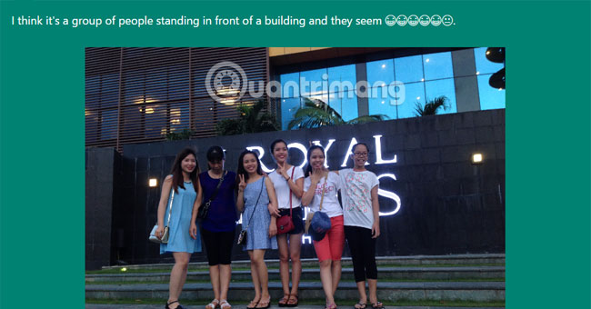 Diễn giải nội dung ảnh với CaptionBot của Microsoft