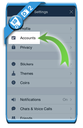  chọn Accounts