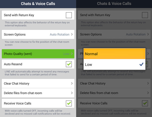 Thay đổi chất lượng hình ảnh mặc định Thay đổi chất lượng hình ảnh mặc định