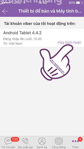 Cách đăng xuất tài khoản Viber từ xa trên iOS và Android