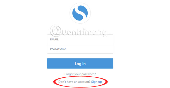 Đăng ký tài khoản mới Simplenote