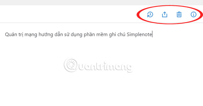 Chỉnh sửa ghi chú trên Simplenote Simplenote