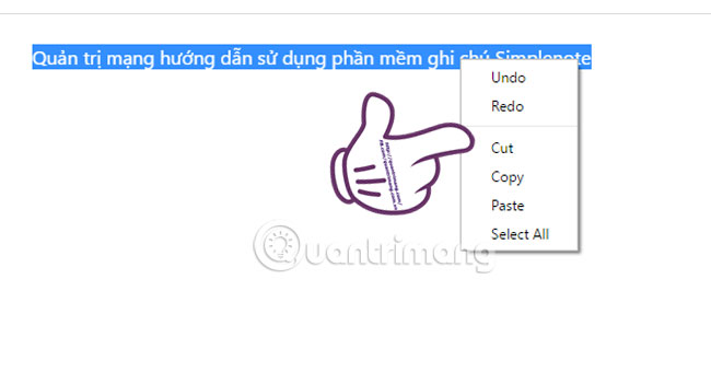 Chỉnh sửa ghi chú với các nút công cụ Simplenote