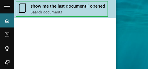 Chọn tùy chọn "Show me" có từ khóa Search document 