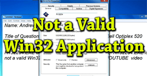 Sửa lỗi Not a Valid Win32 Application khi mở Game trên Windows