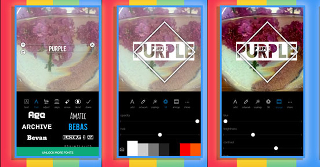 Ứng dụng Font Candy 9 ứng dụng với tính năng hỗ trợ tạo Typography