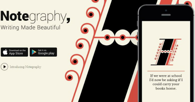 Ứng dụng Notegraphy 9 ứng dụng tự tạo Typography