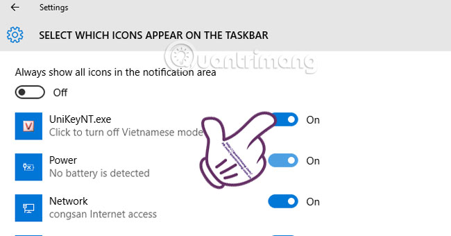 Sửa lỗi Unikey không hiện biểu tượng trên Taskbar