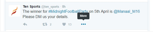 click chọn More (biểu tượng 3 dấu chấm) click chọn More (biểu tượng 3 dấu chấm)