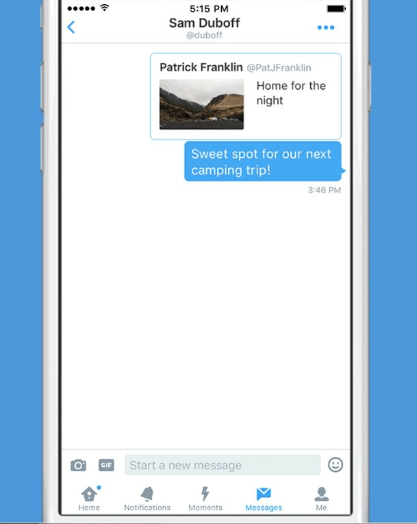 click chọn Send để chia sẻ Tweet riêng tư click chọn Send để chia sẻ Tweet riêng tư