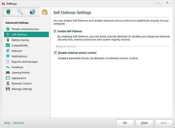 click chọn Settings ở góc trên cùng bên phải