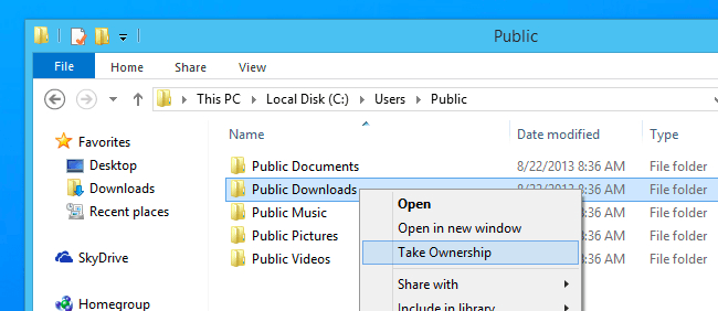 Take ownership Take ownership