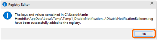 thông báo cài đặt thành công thông báo cài đặt thành công