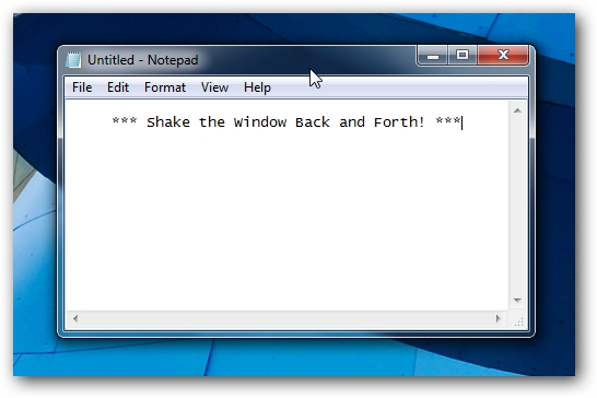 Aero Shake trên Windows 7 Aero Shake trên Windows 7