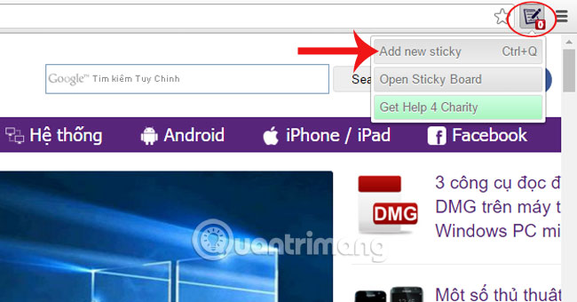 Stickies - Add notes anywhere