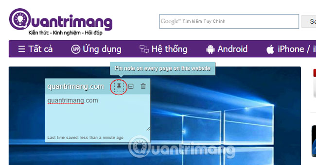 Stickies - Add notes anywhere