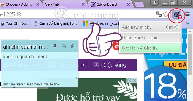 Cách tạo ghi chú trên Google Chrome không cần phần mềm