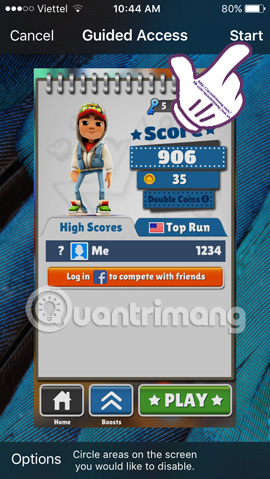 Cách không click vào quảng cáo khi chơi game trên iPhone