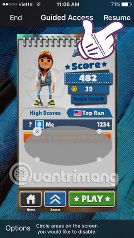 Cách không click vào quảng cáo khi chơi game trên iPhone