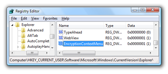 EncryptionContextMenu EncryptionContextMenu