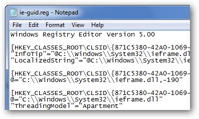 Mở file REG bằng Notepad