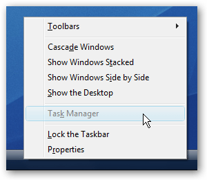 vô hiệu hóa Task Manager