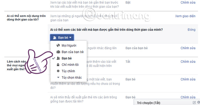 Thiết lập chế độ quản lý bài đăng được tag trên Facebook