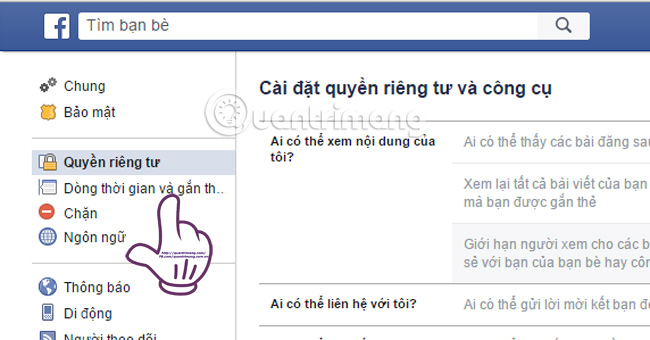 Thiết lập chế độ quản lý bài đăng được tag trên Facebook