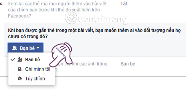 Thiết lập chế độ quản lý bài đăng được tag trên Facebook